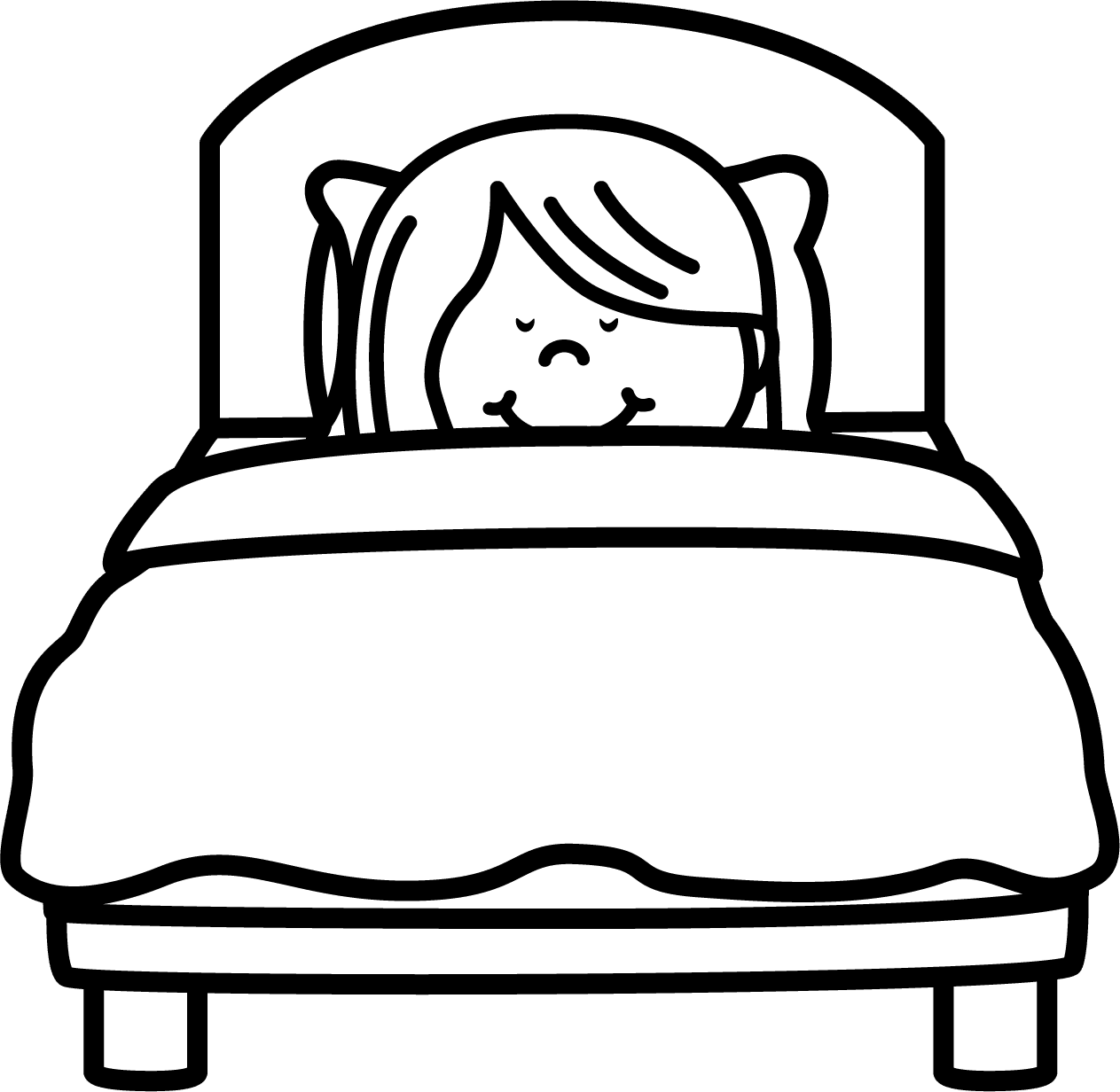 Sleeping pin page clipart free 2