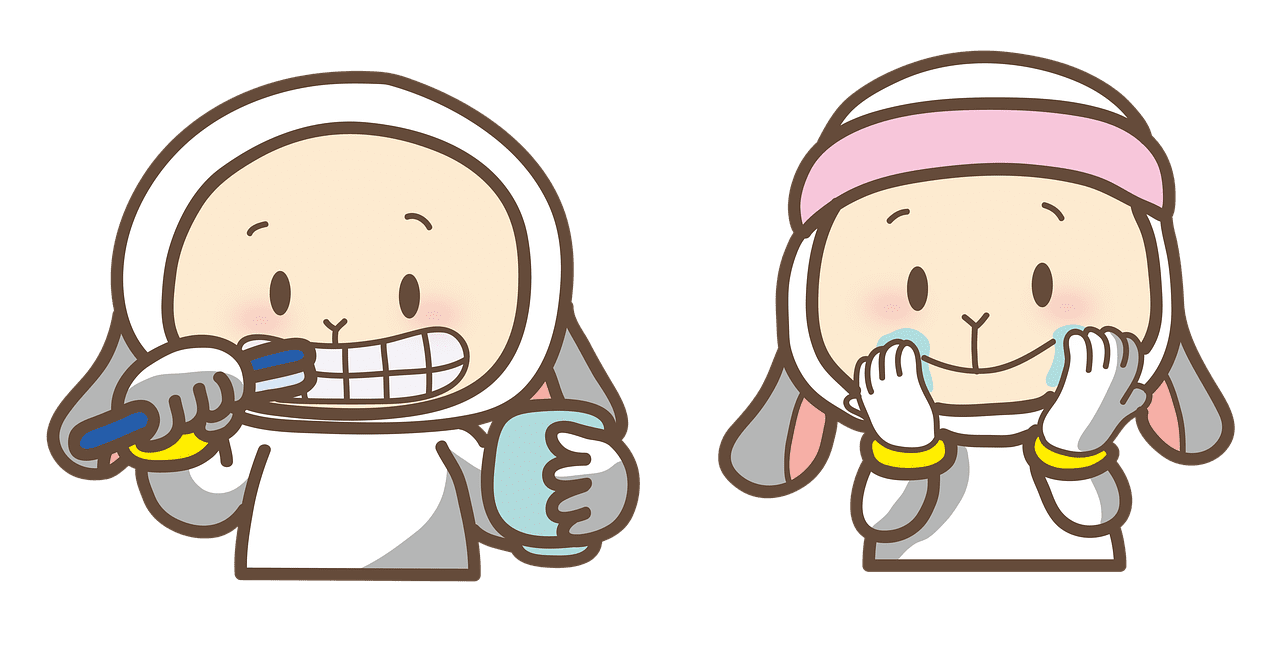 Brush teeth hygiene washing face brushing image clipart