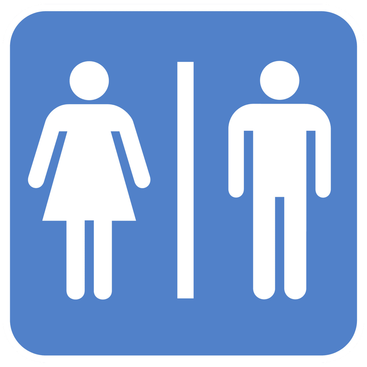 Toilet bathroom gender sign clipart image