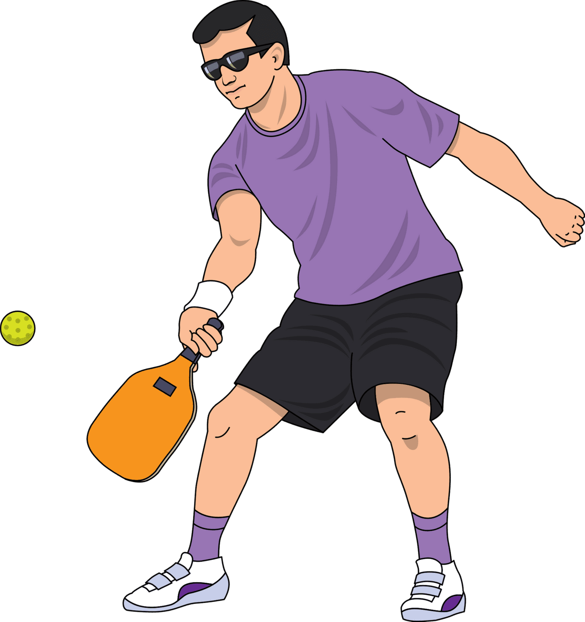 Pickleball vector clipart images