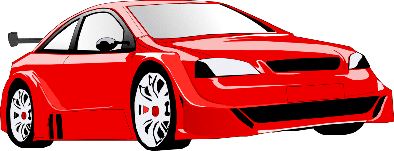 Sports car clipart vector 2