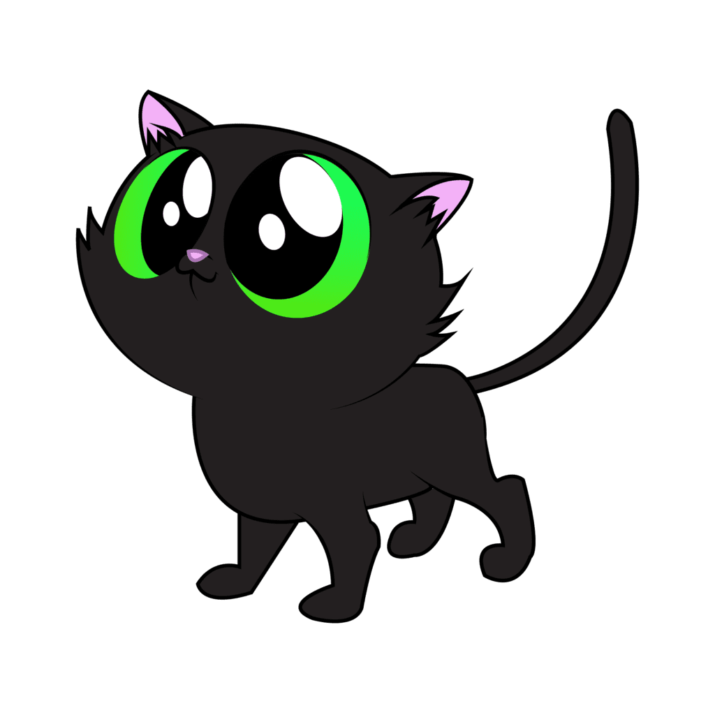 Black cat vector by aquaticneon deviantart clipart