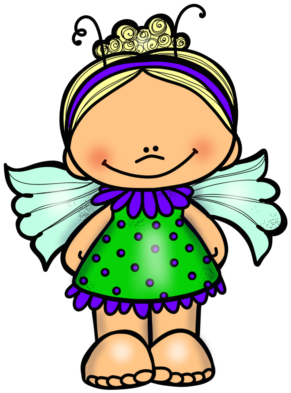 Girl pin page clipart picture 2