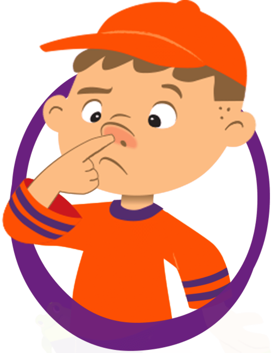 Upturned nose cartoon clipart picture