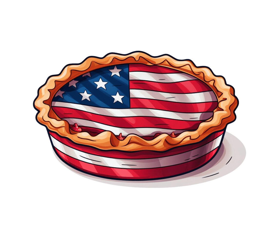 American pie sticker clipart image