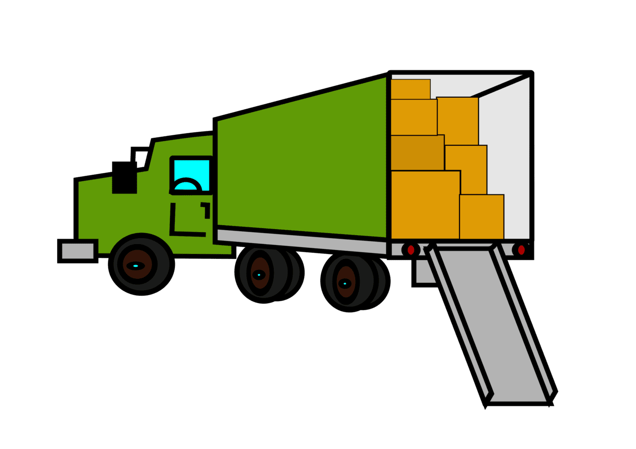 Moving truck clipart logo