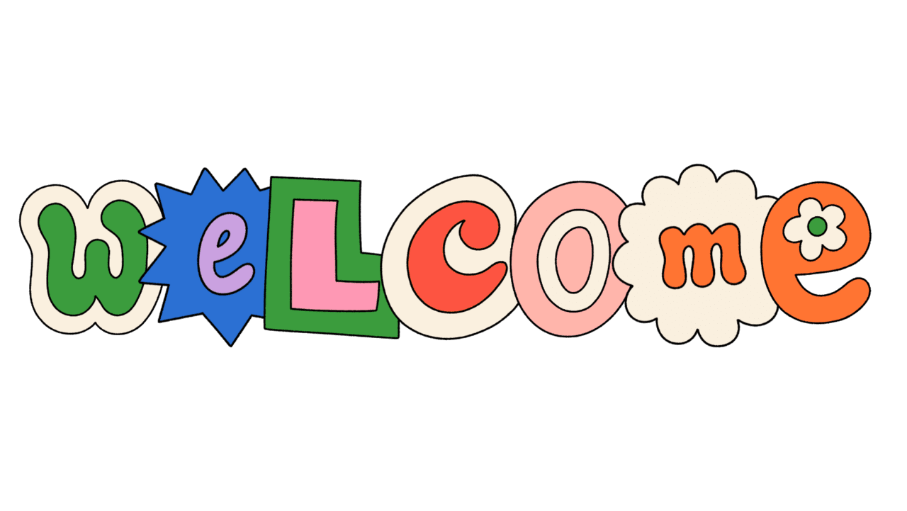 Welcome page clipart background