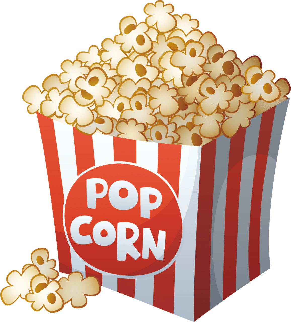 Pop corn vector cartoon film drawing hd clipart