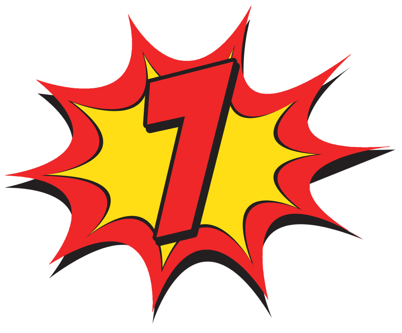 Explosion signs and numbers of the wonder woman baby clipart photo