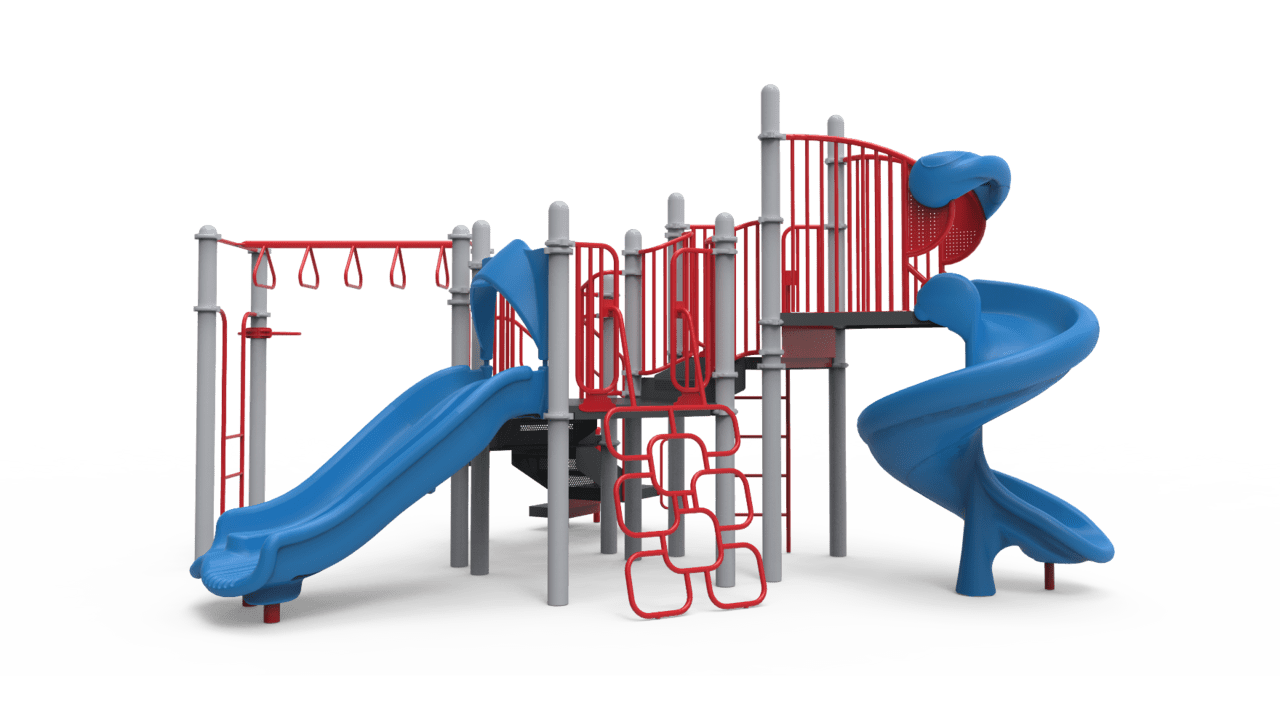 Superhero playground equipment from clipart photo