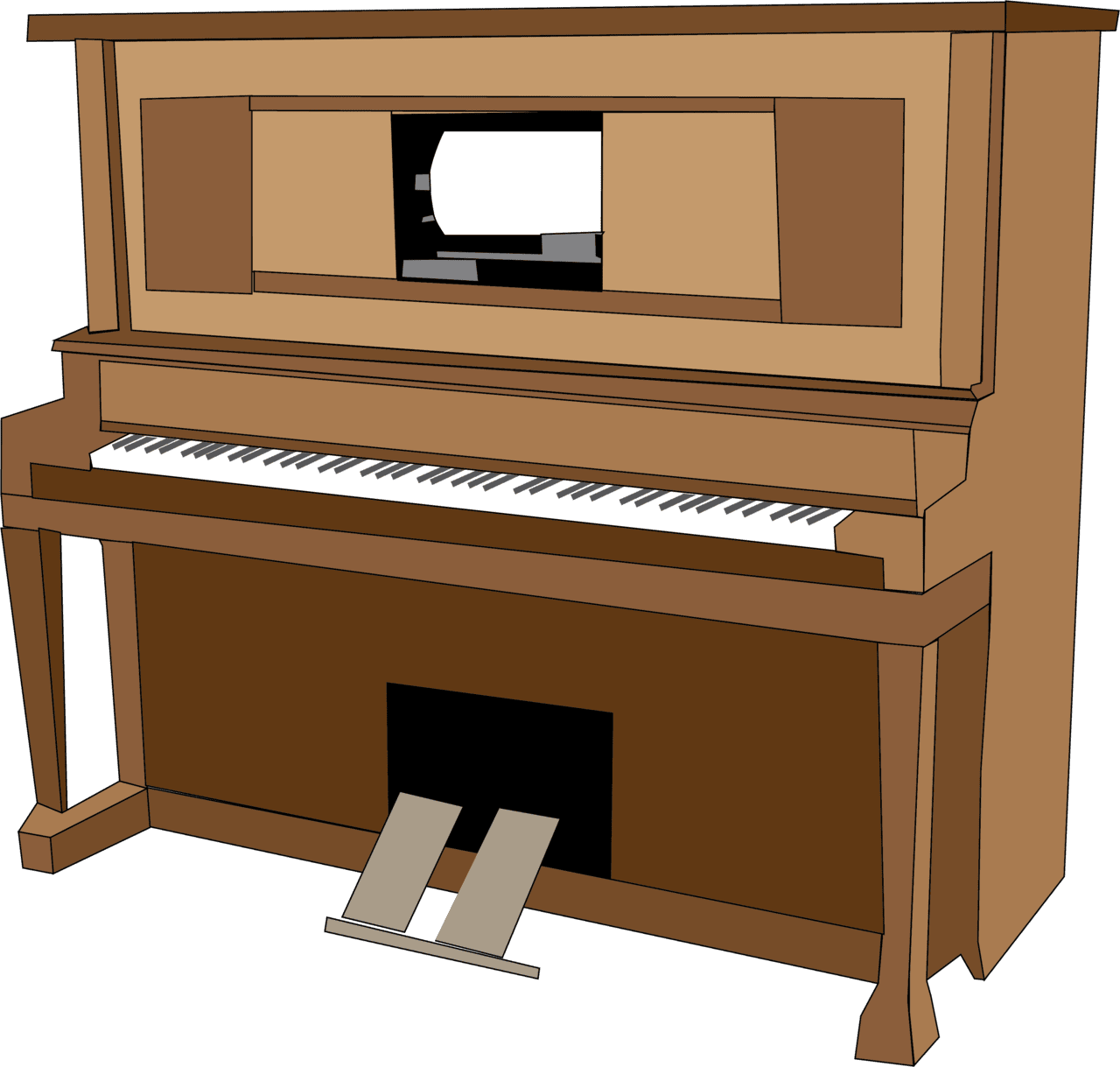 Piano simple clipart library player image