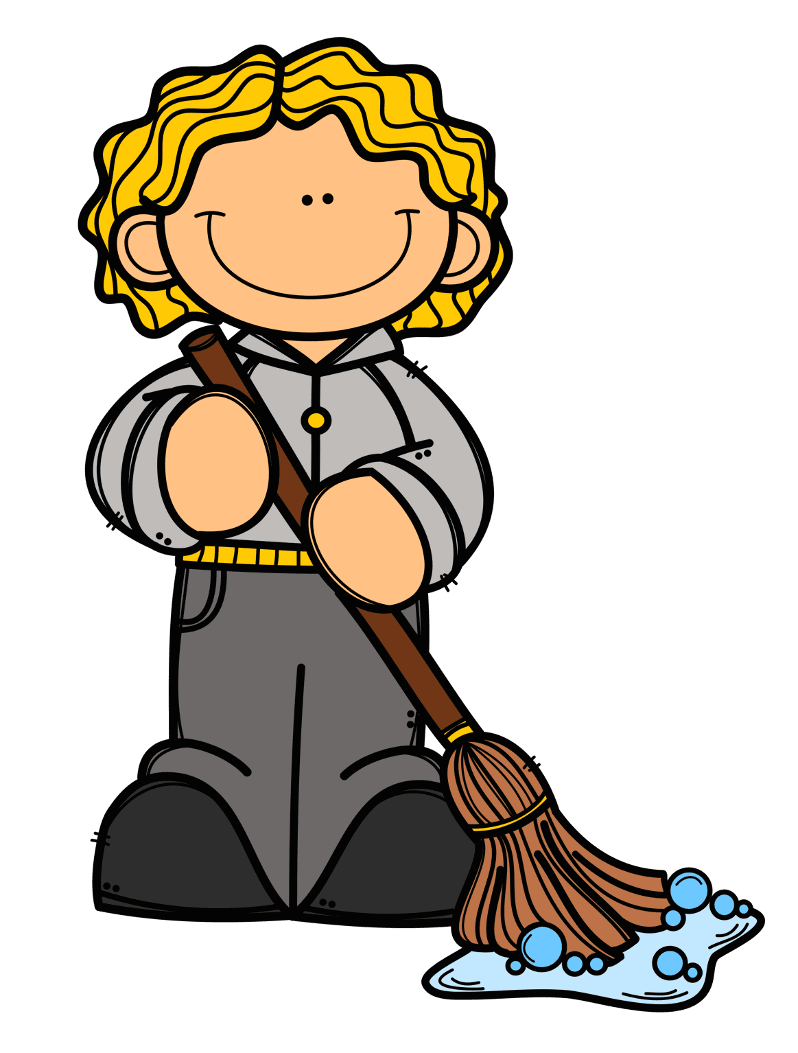 Cleaning pin page clipart vector