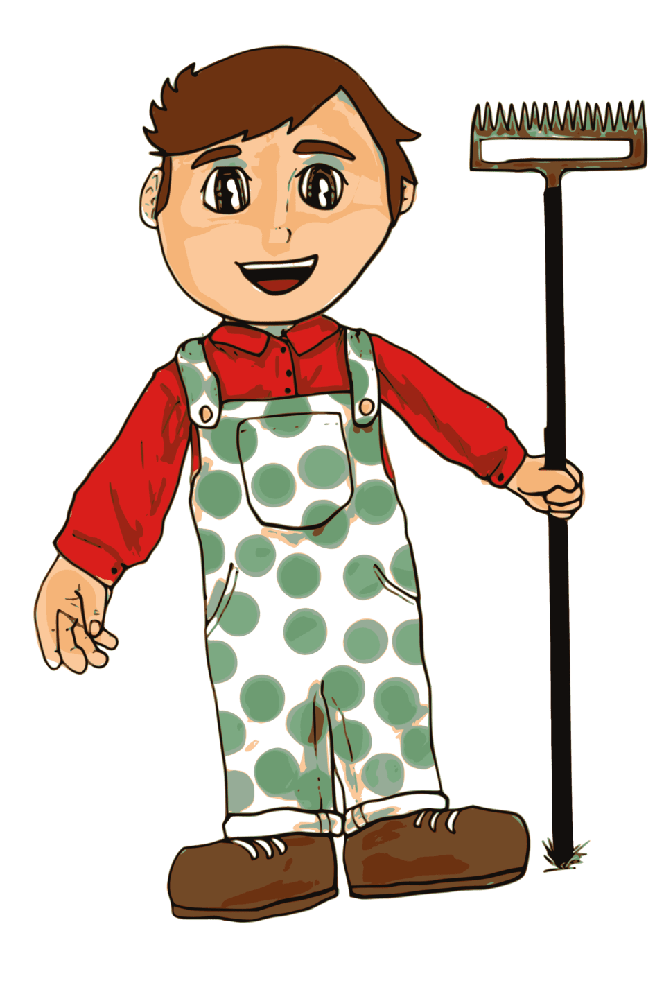 Clipart image farmer boy id