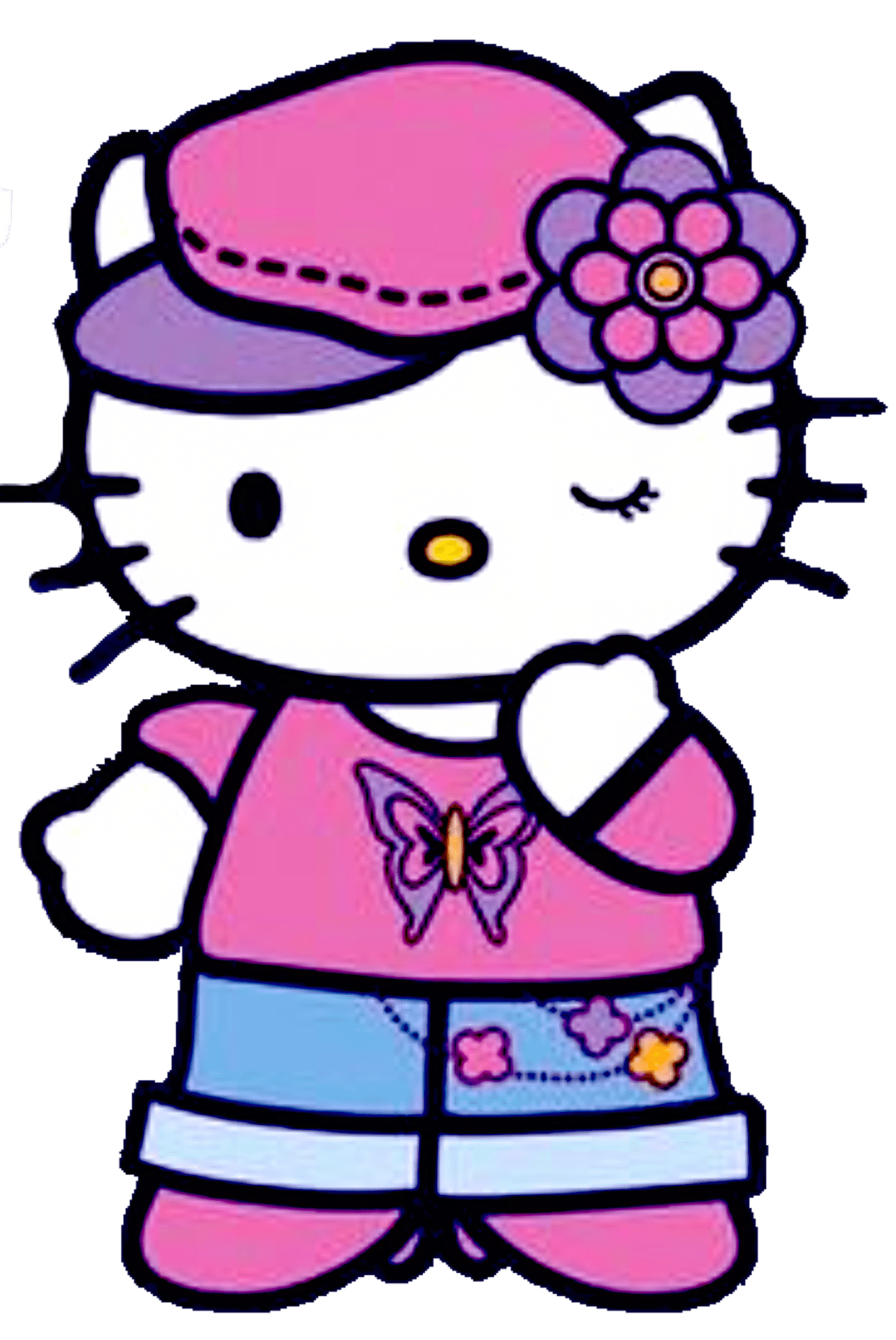 Hello kitty pin page clipart free 6