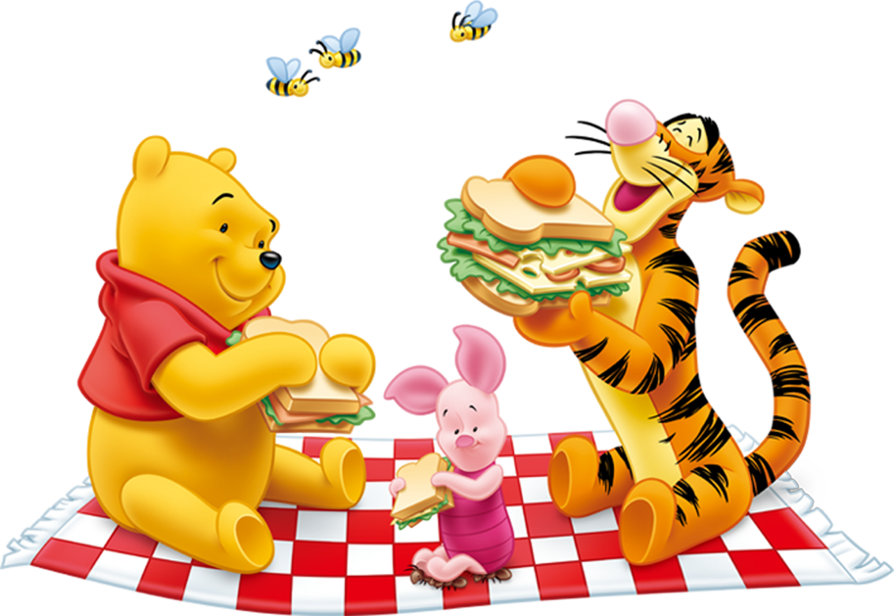 Piglet nie the pooh and tiger clipart free