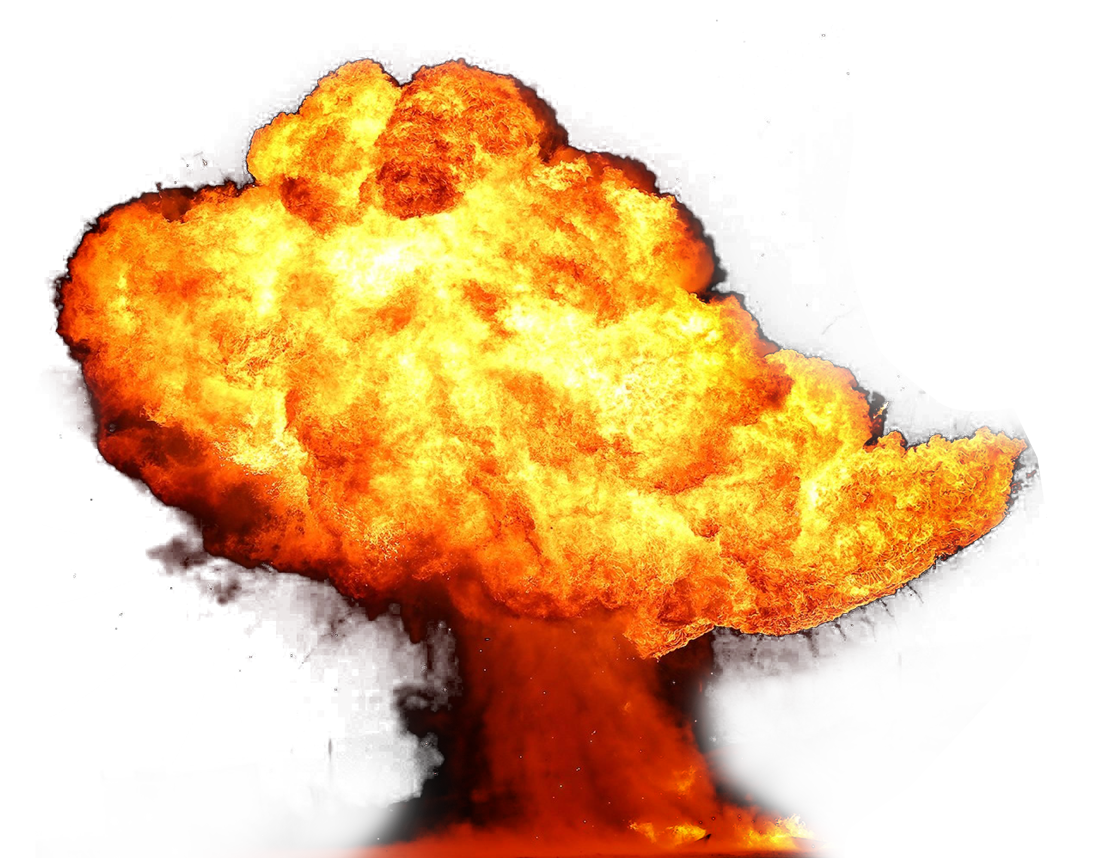 Explosion fire flame clipart logo