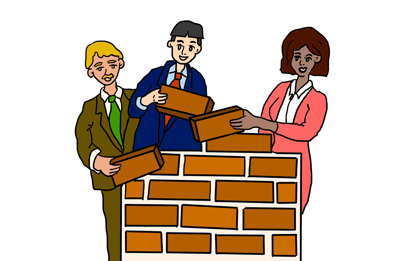 Team building teamwork image clipart