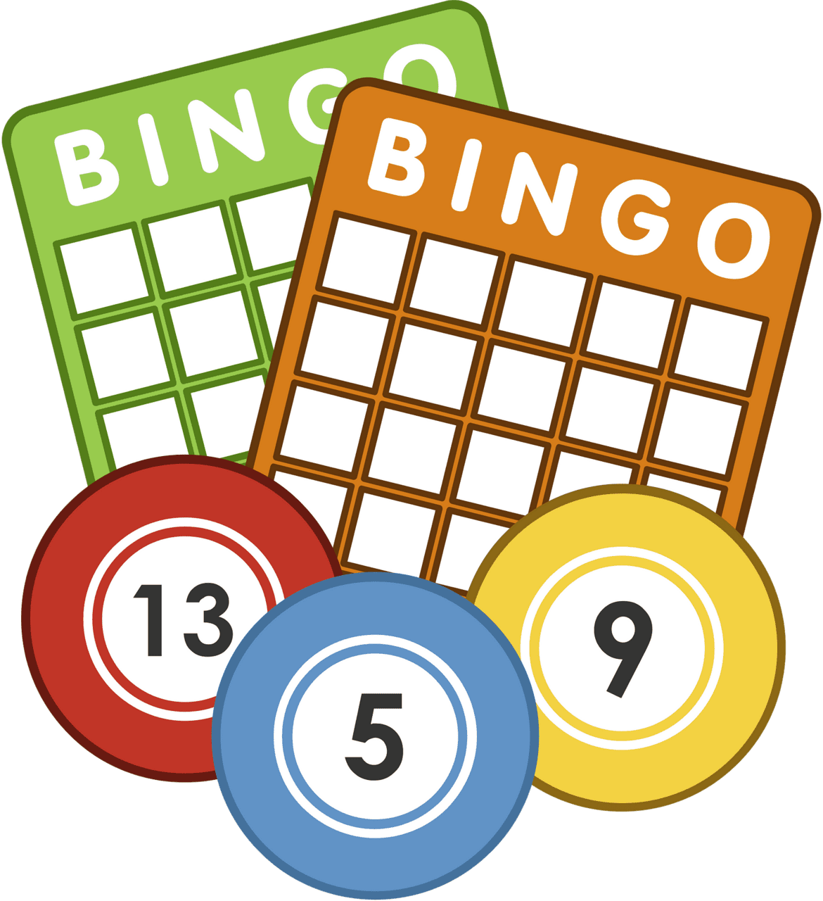 Classic bingo cards vector art choose from over clipart