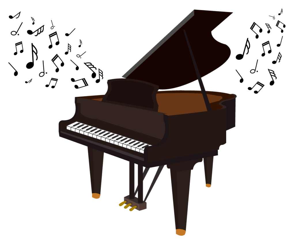 Piano ai clipart background