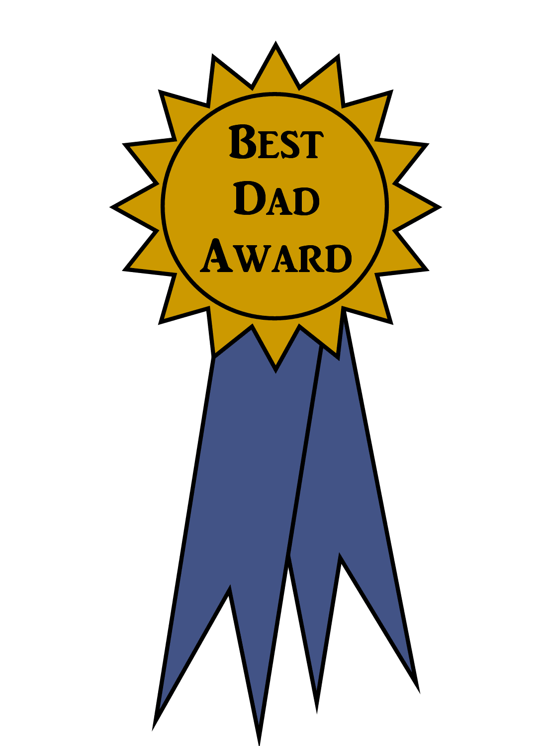 Trophy pin page clipart vector 2