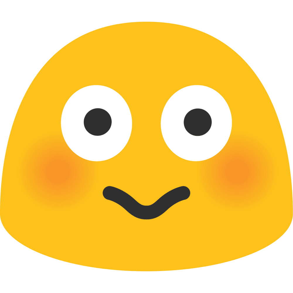 Smiley face flushed emoji images hd photo clipart