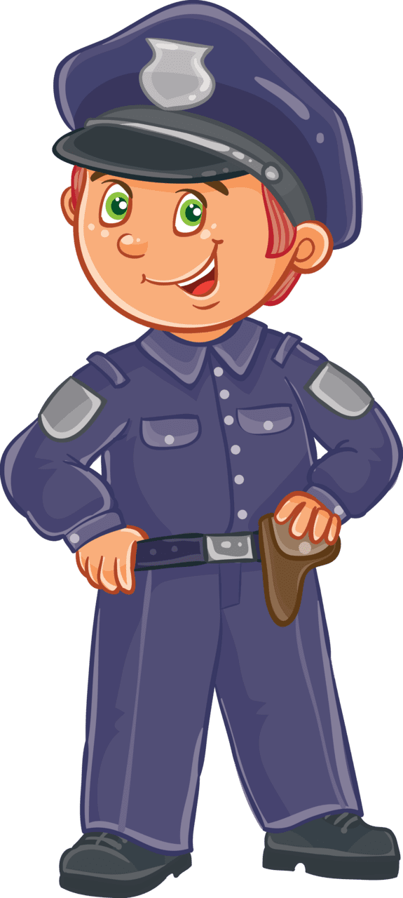 Police cartoon cop vector clipart images