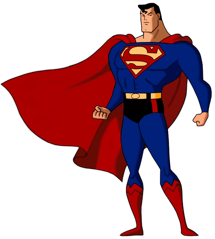 Superhero superman clipart logo