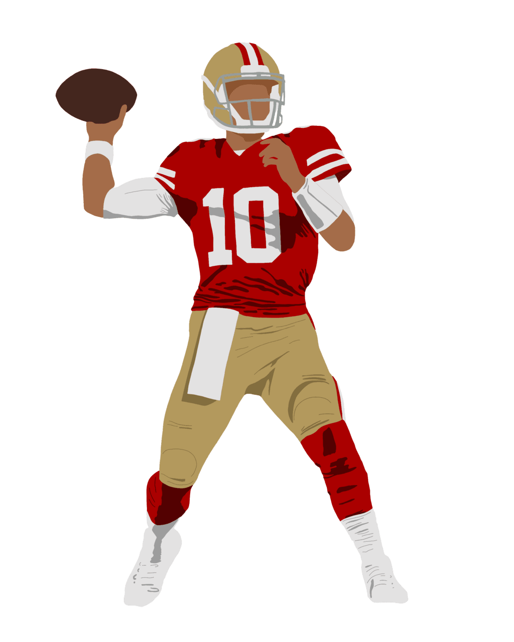 Football helmet jimmy garoppolo sticker clipart background