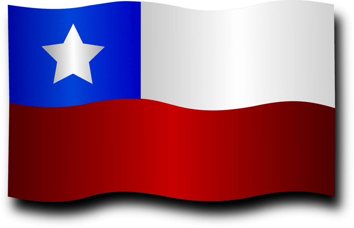 Flag of chile venezuela drawing clipart image with no background