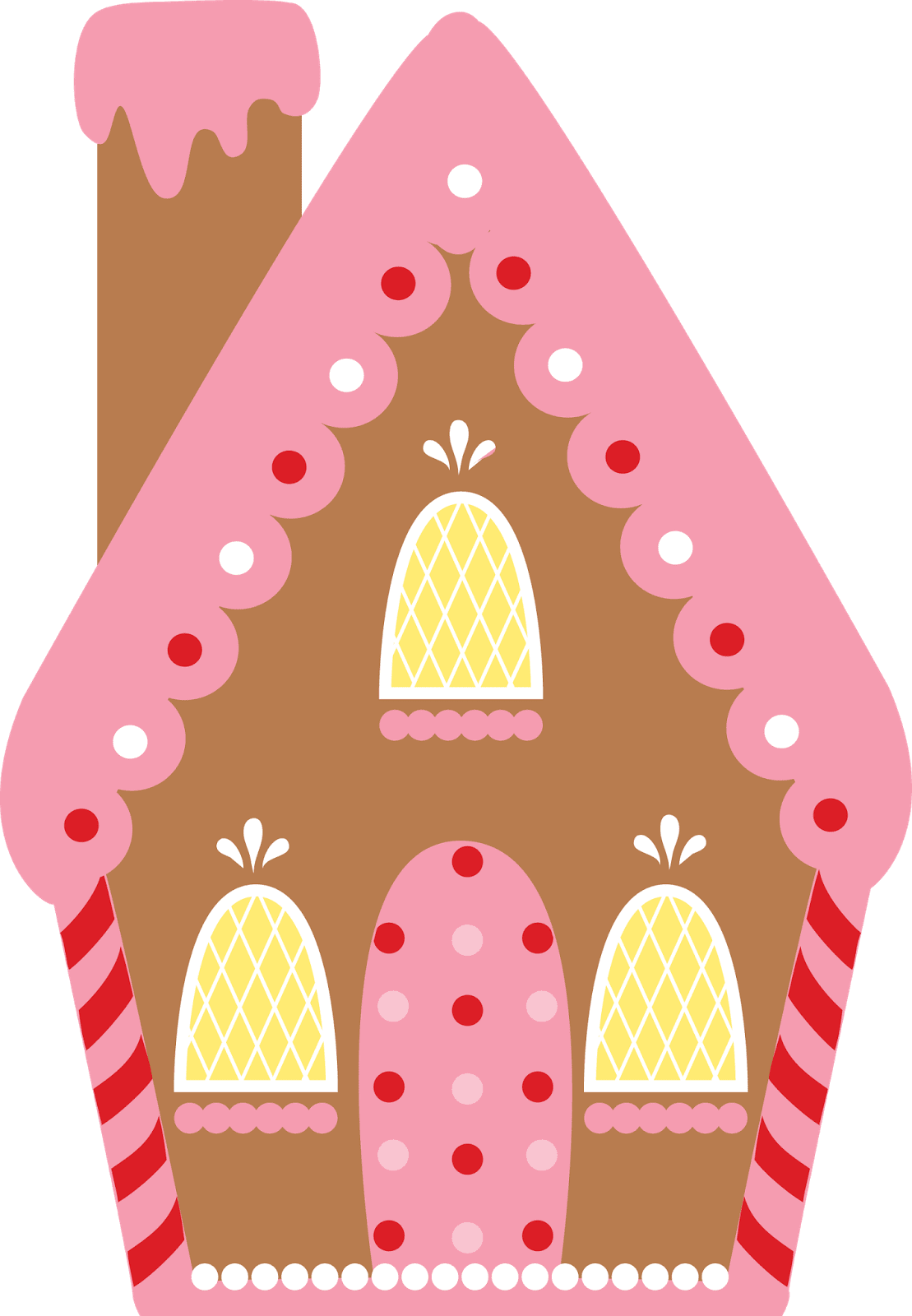 Gingerbread house clipart picture 2