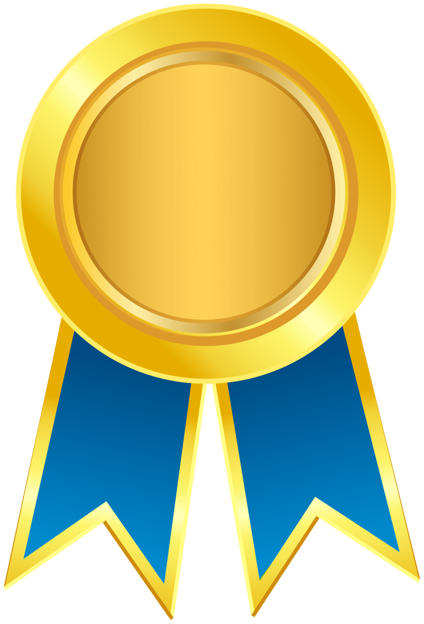 Congrats seal badge blue and gold clipart picture