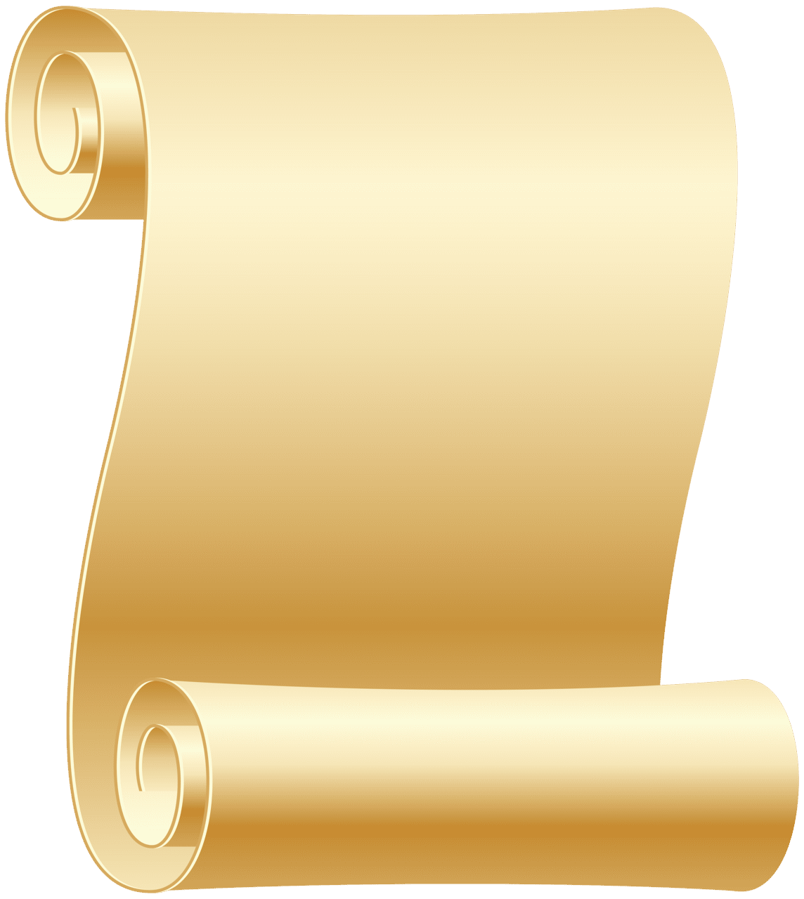 Paper empty scroll clipart image