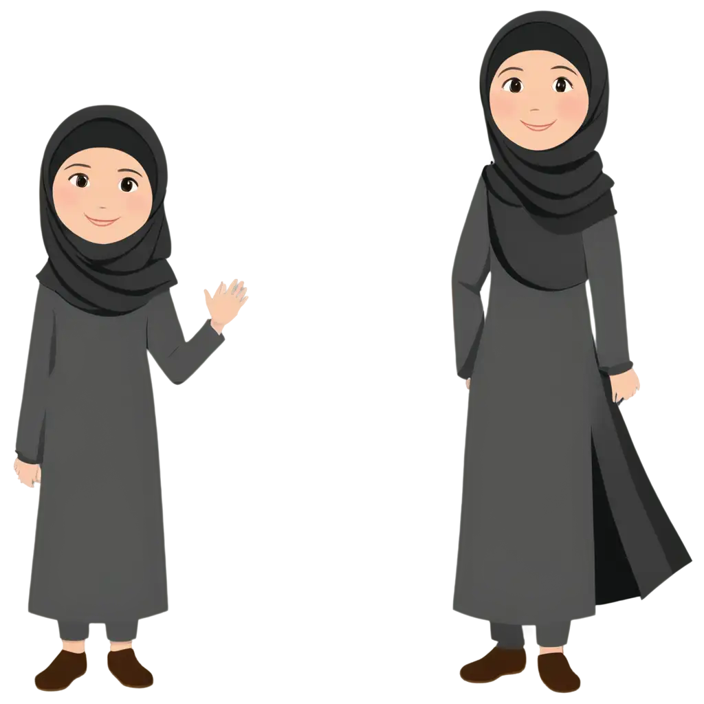 Highquality muslim girl clipart enhance your projects with stunning visuals prompt photo