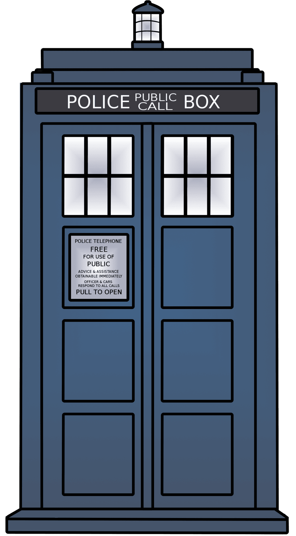 Door flat vectored tardis by ravingspectrum deviantart clipart