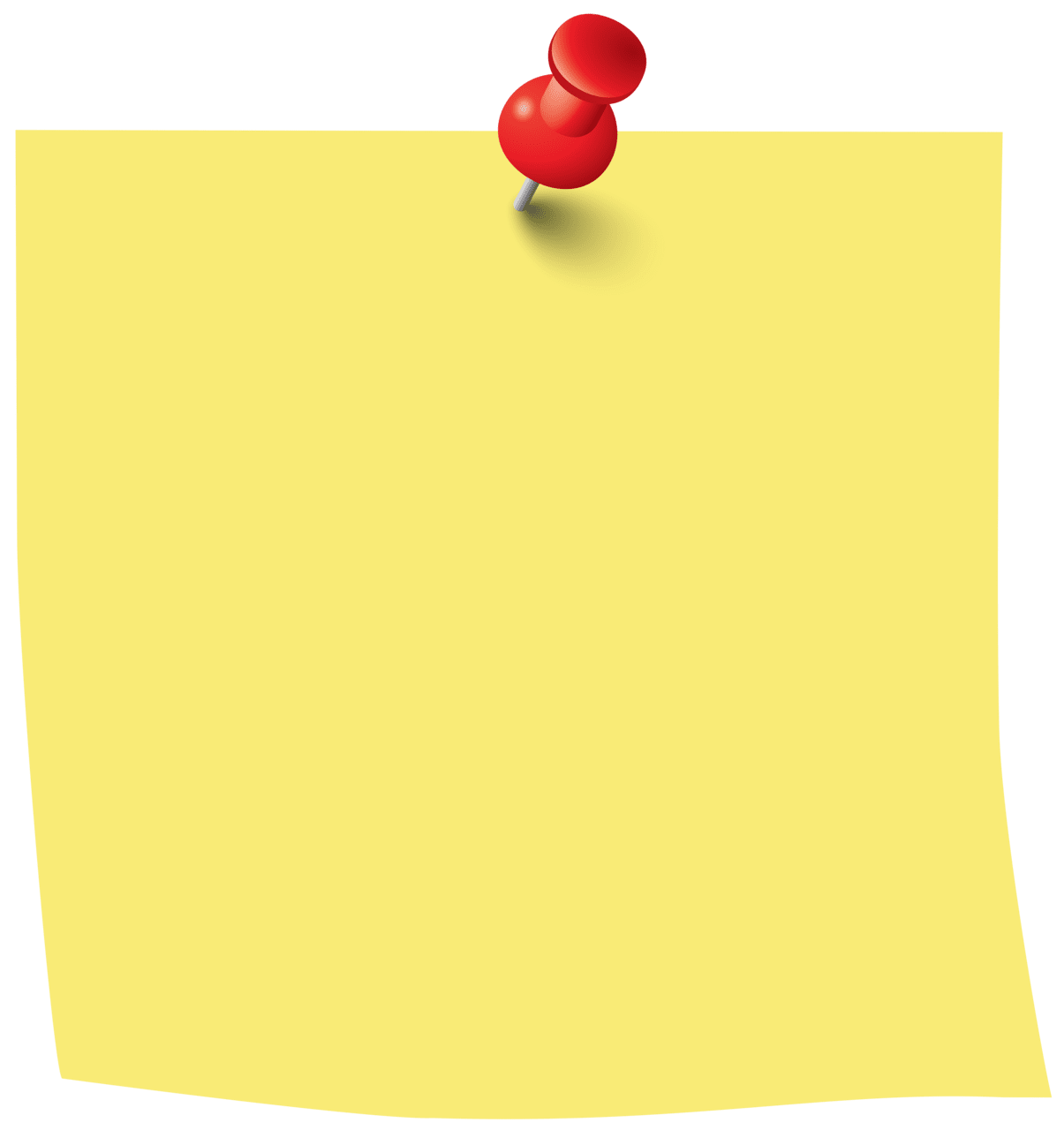 Paper sticky note clipart image