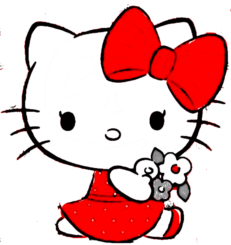 Hello kitty pin page clipart clip art 4