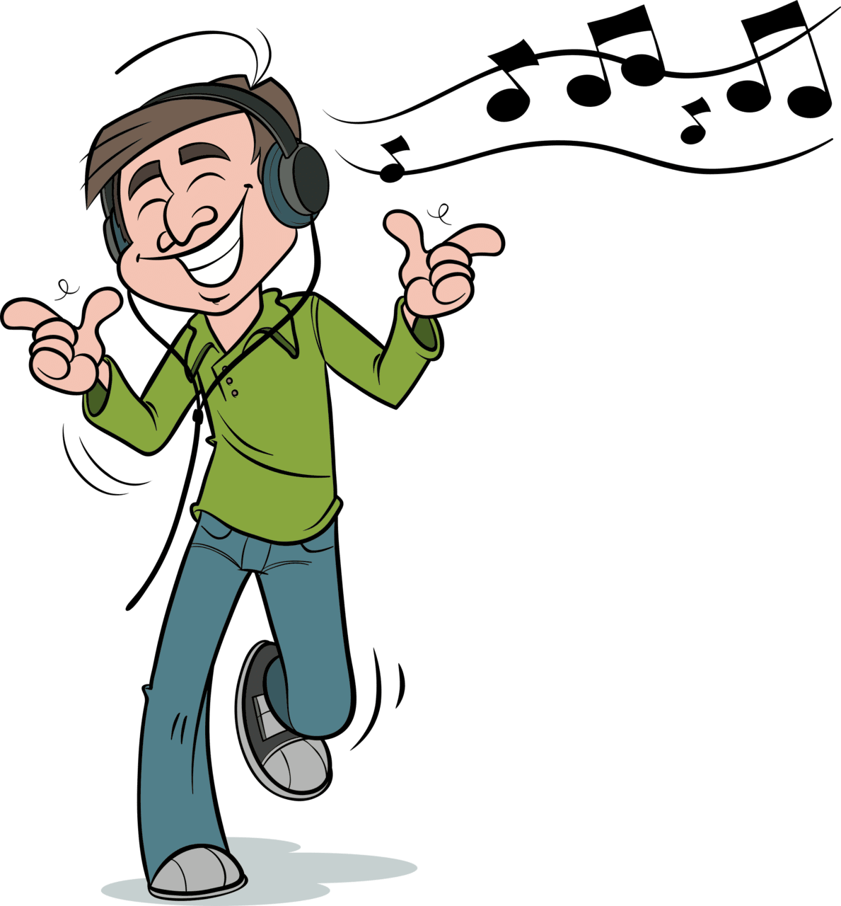 Headphones listen to music clipart draw gs image