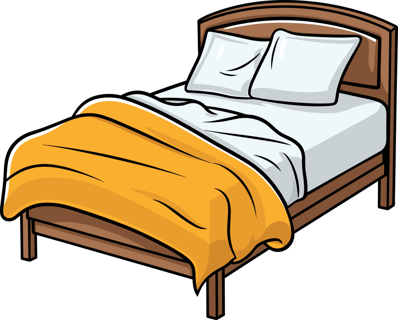 Bedroom bed clipart design picture