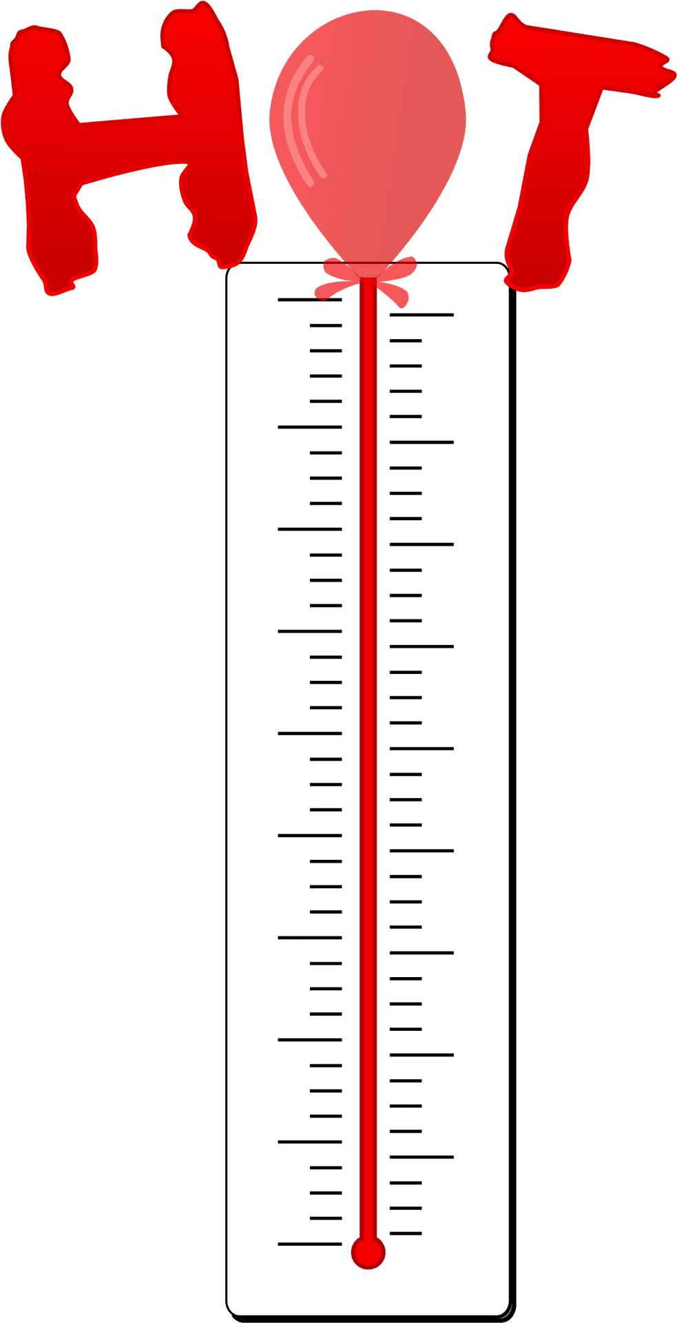 Red thermometer clipart transparent