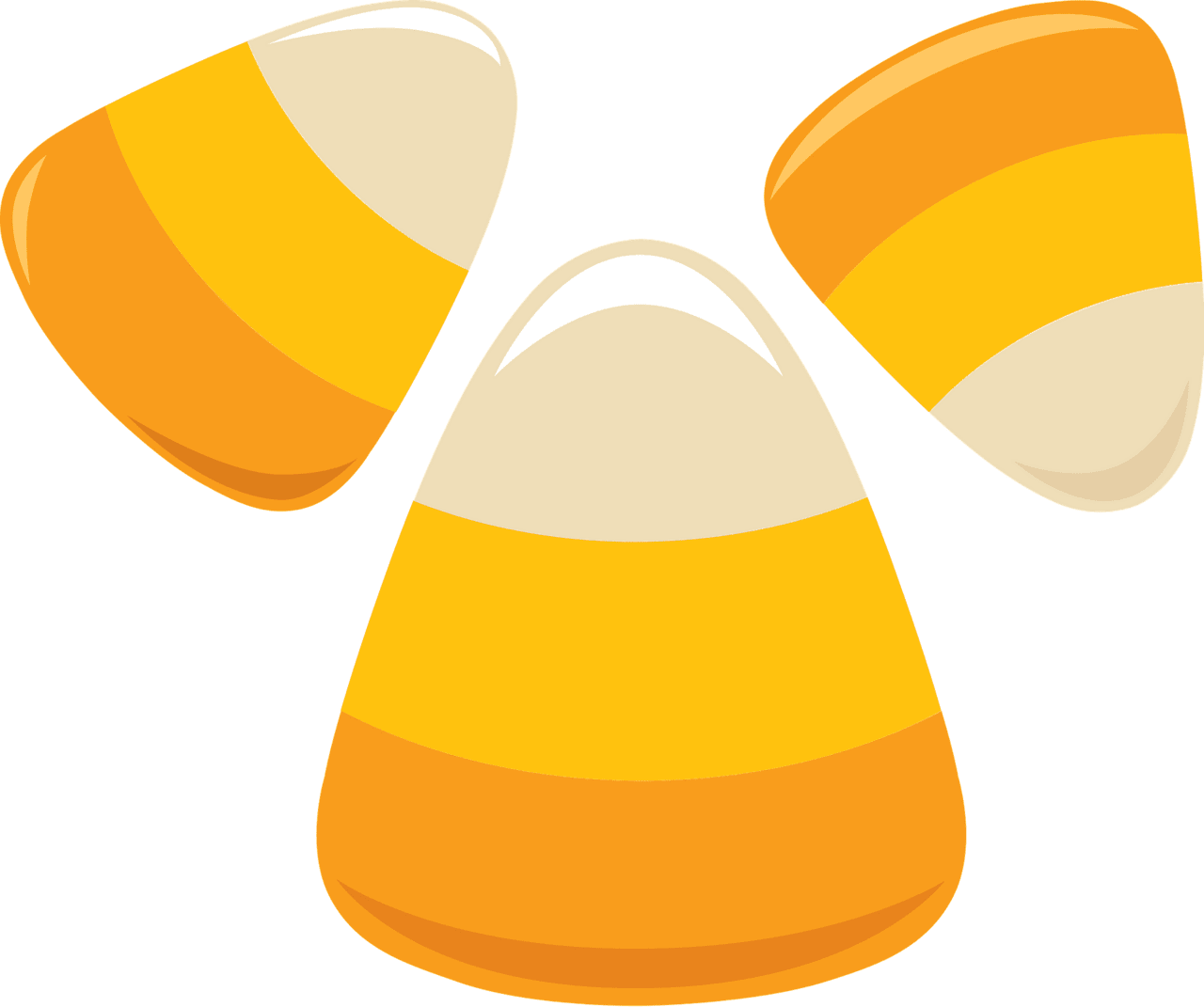 Candy corn vector clipart images