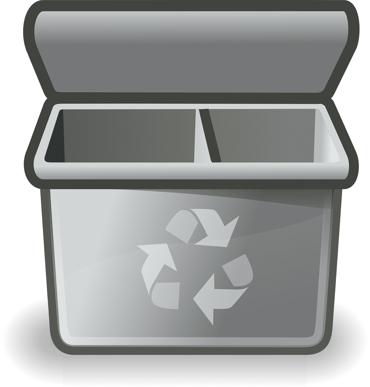 Trash can recycle bin trashcan garbage image from clipart