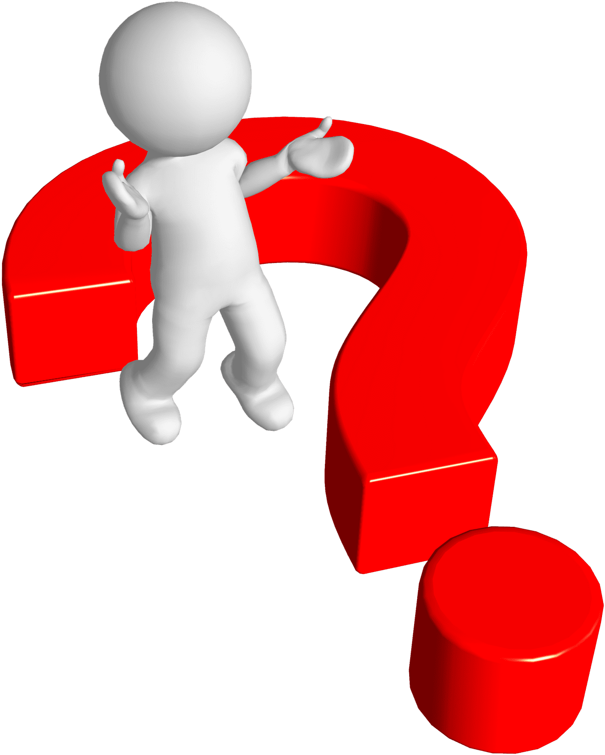 Guy clipart question mark image with no background