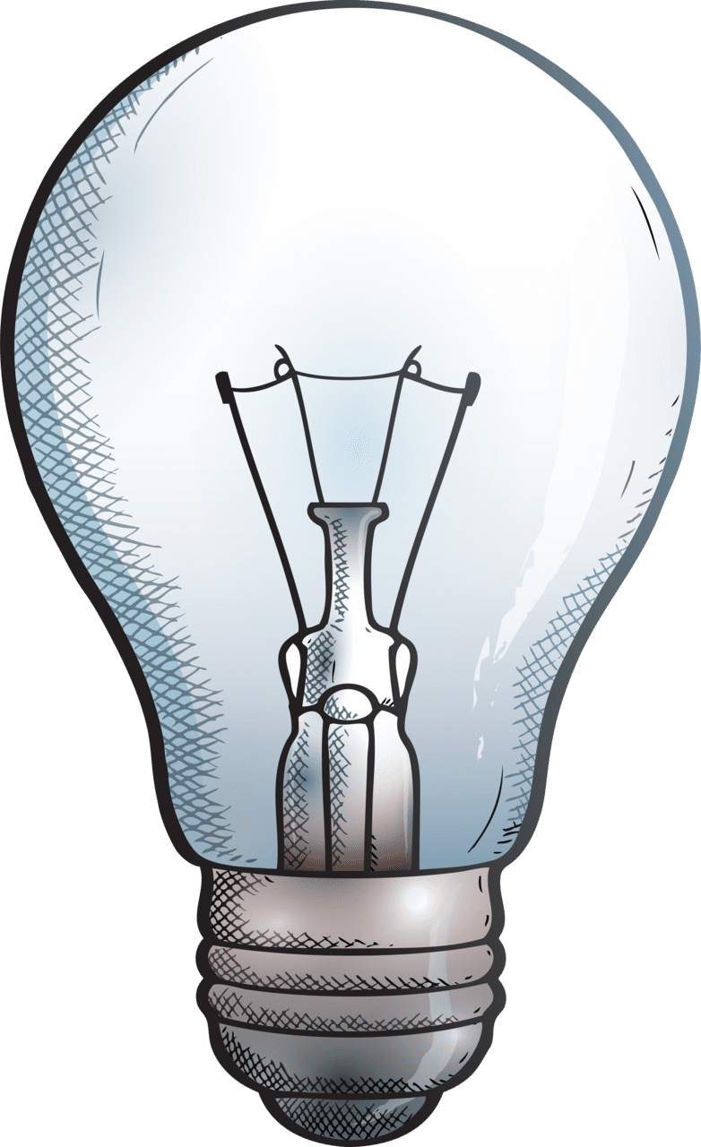 Light bulb lamp clipart image