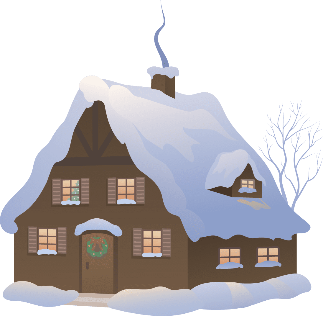 Gingerbread house domek clipart background