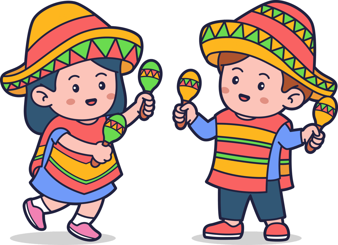 Printable cinco de mayo coloring pages for kids clipart vector