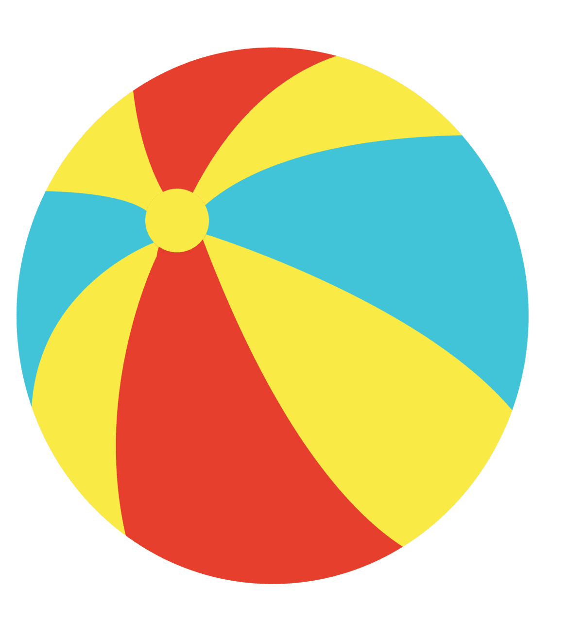 Beach ball pin page clipart logo