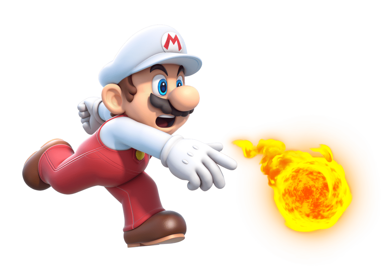 Super mario fire clipart vector