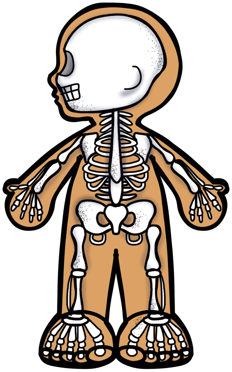 Skeleton pin page clipart clip art 2