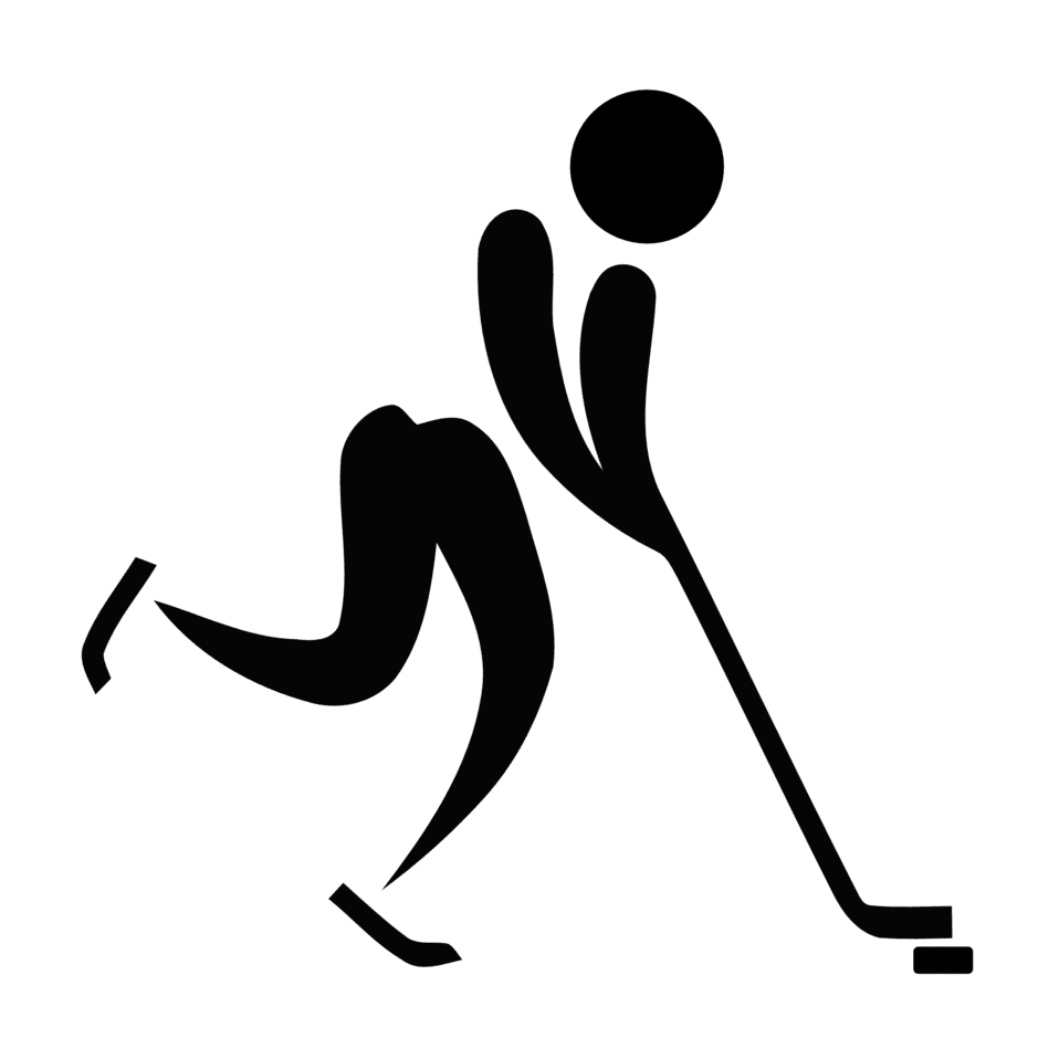 Clipart image pictograms of olympic sports ice hockey id