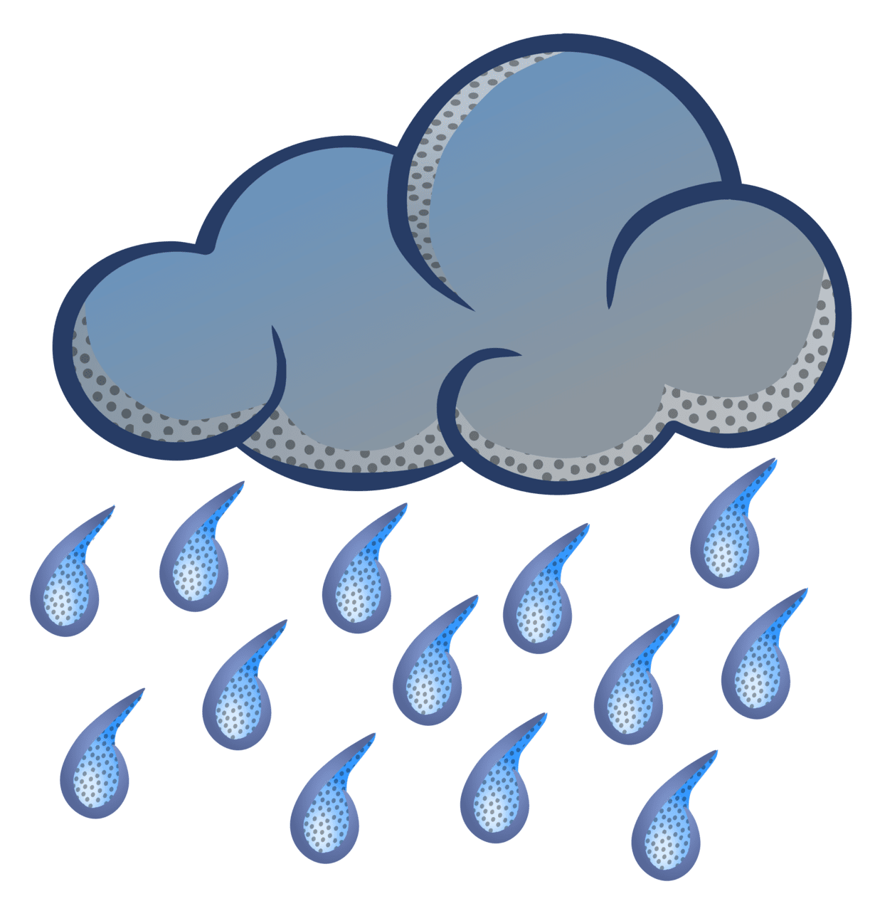 Rain content cloud clipart clip art